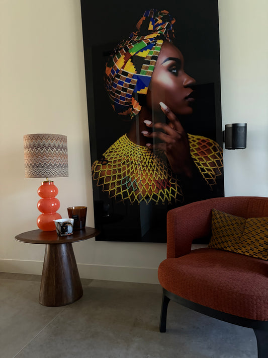 Lampenkap Zig Zag Orange Touch