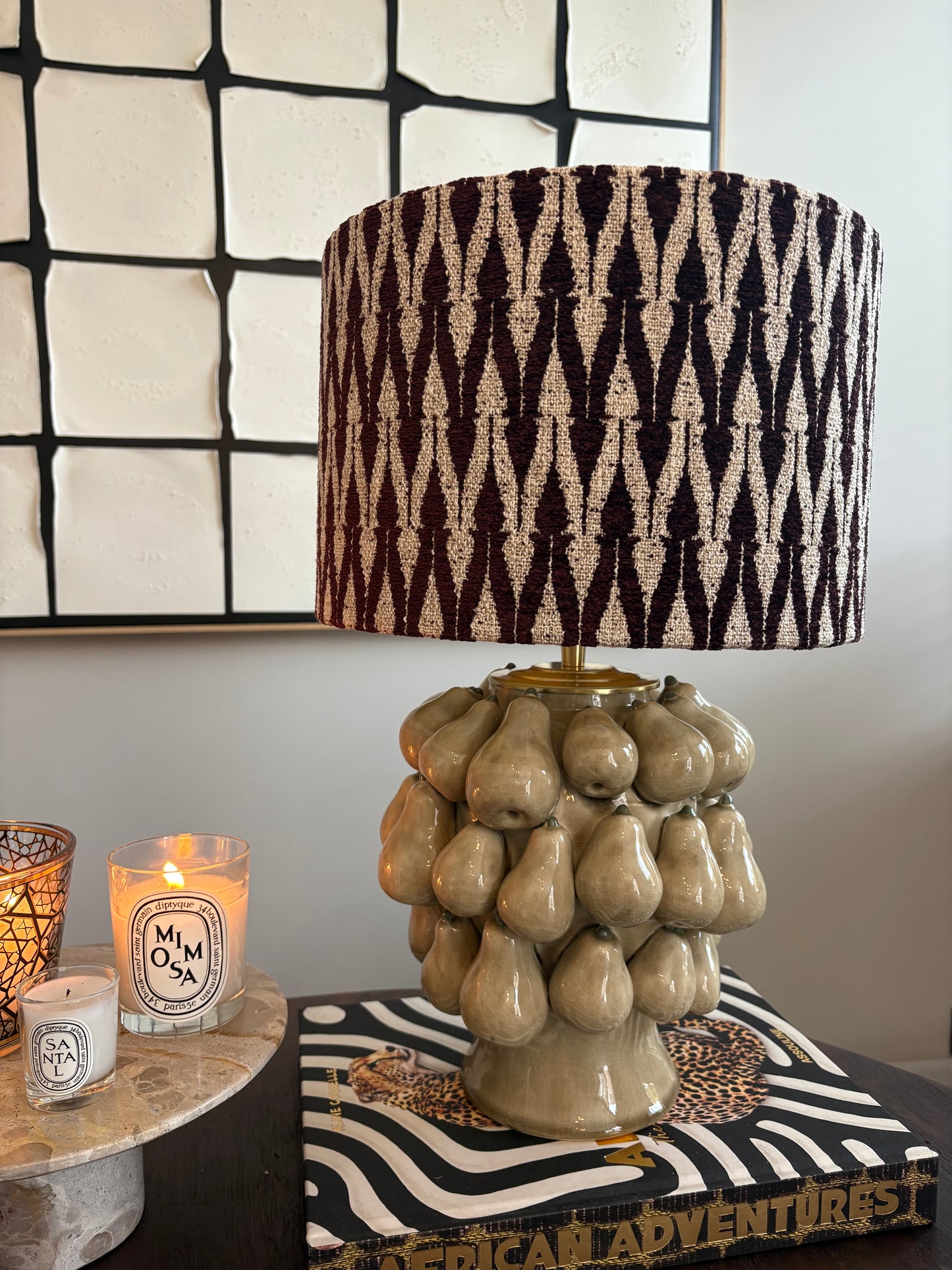 Lamp Pera Clay | Bordeaux Weave