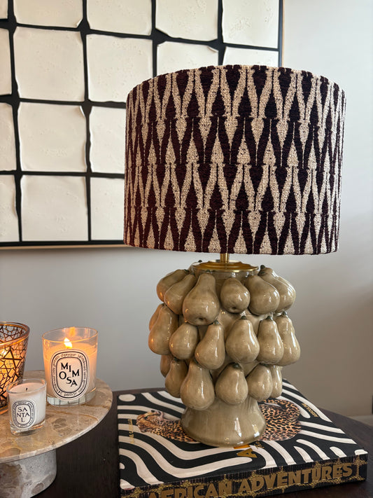 Lamp Pera Clay | Bordeaux Weave