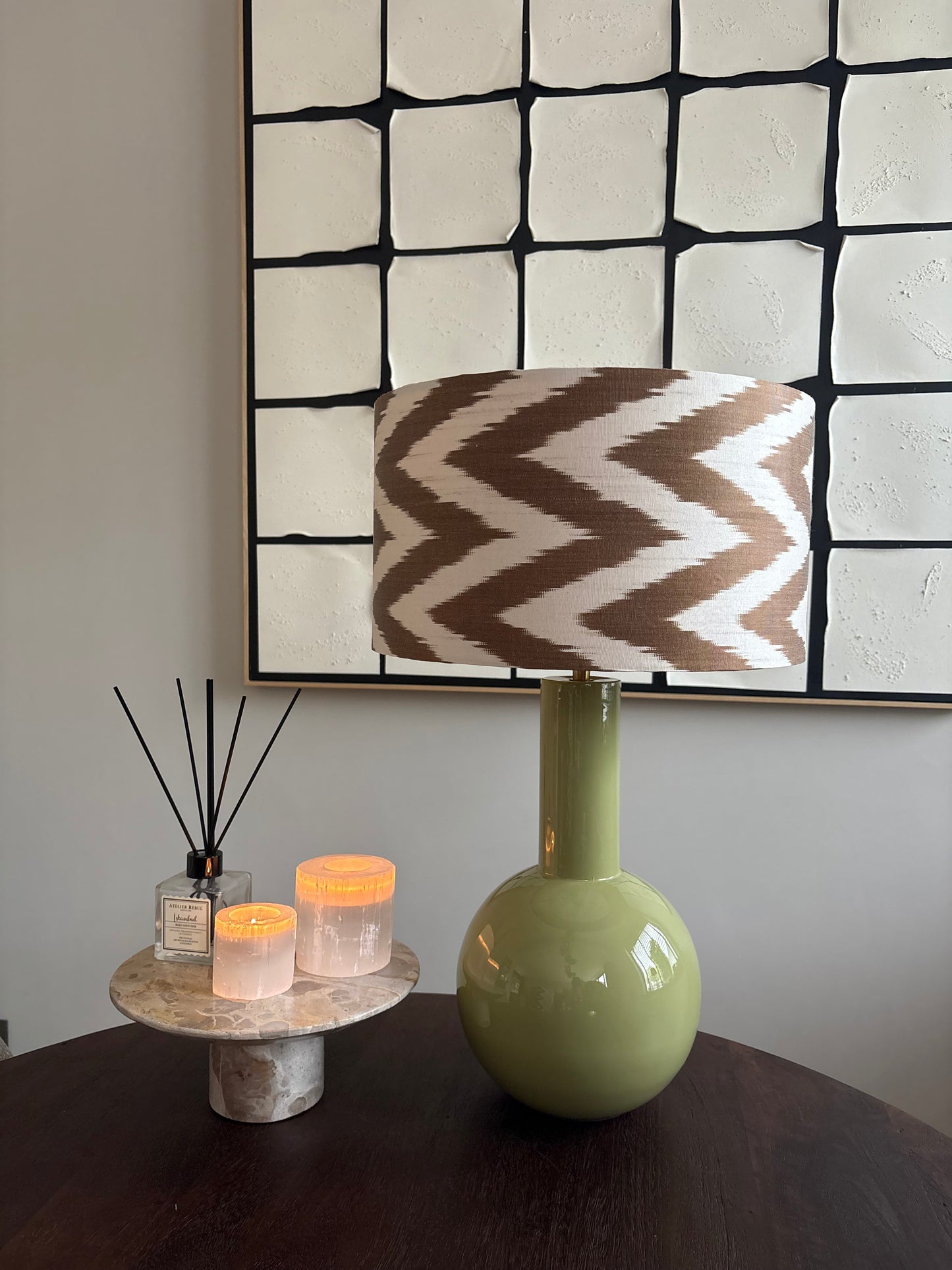 Lampenkap Ikat Cappuccino