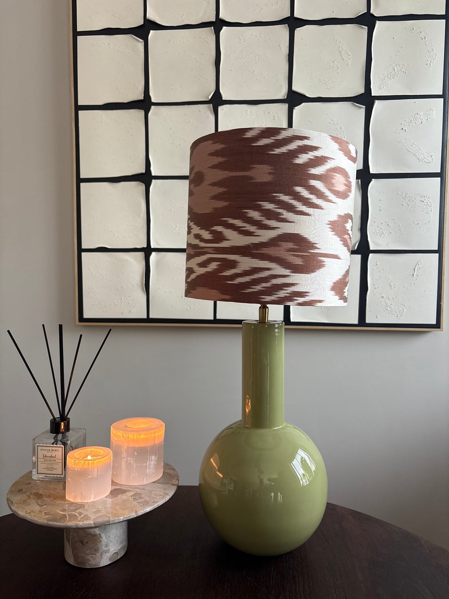 Lampenkap Ikat Terracotta