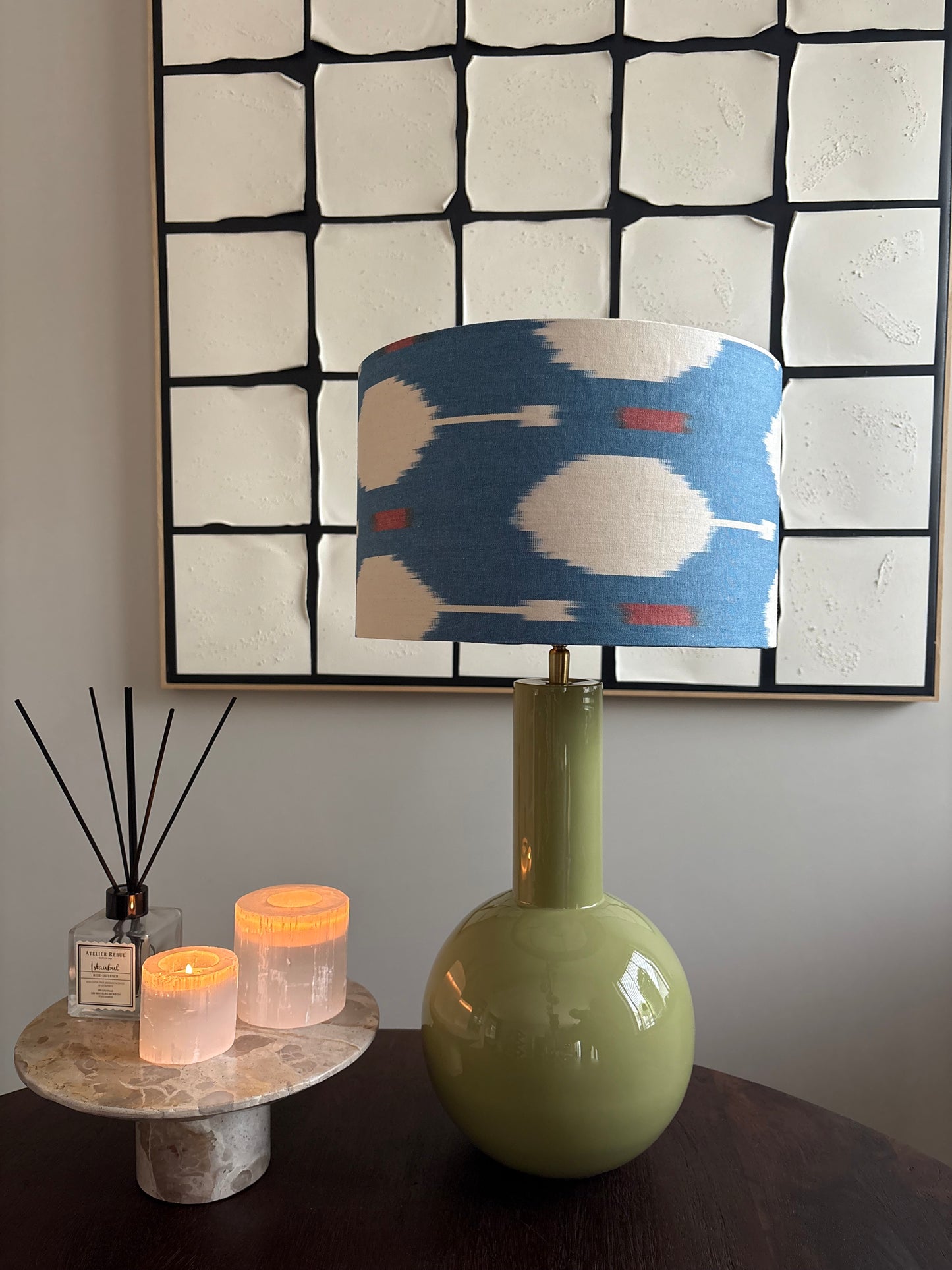 Lampenkap Ikat Cobalt