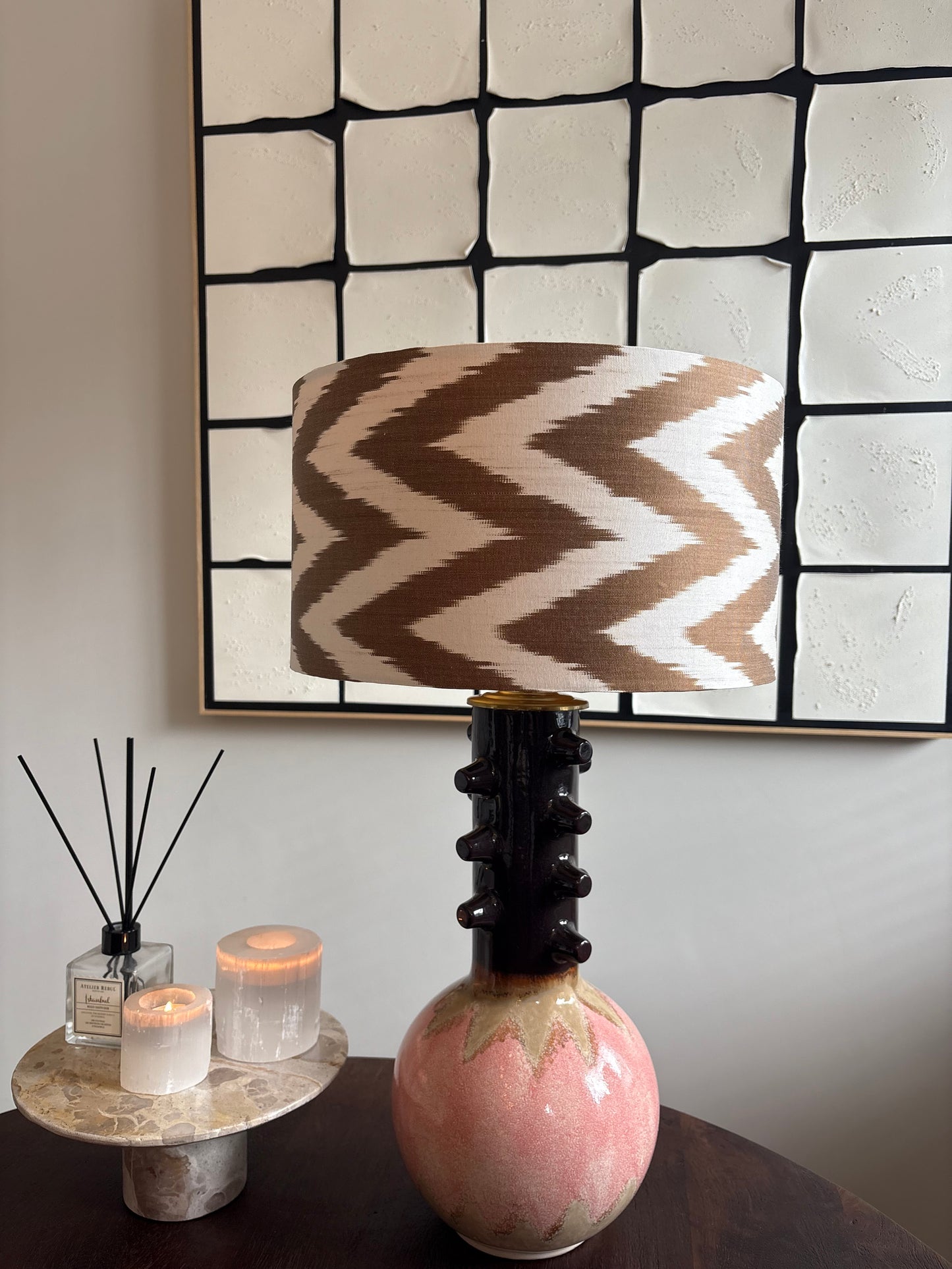 Lampenkap Ikat Cappuccino