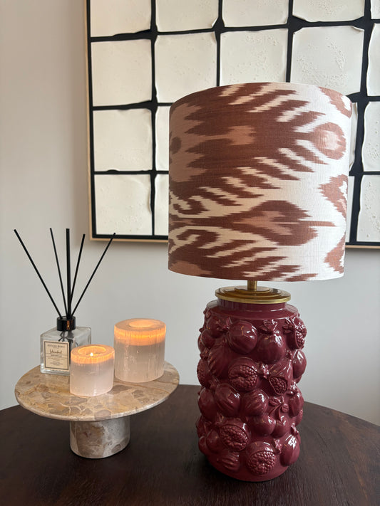 Lampenkap Ikat Terracotta