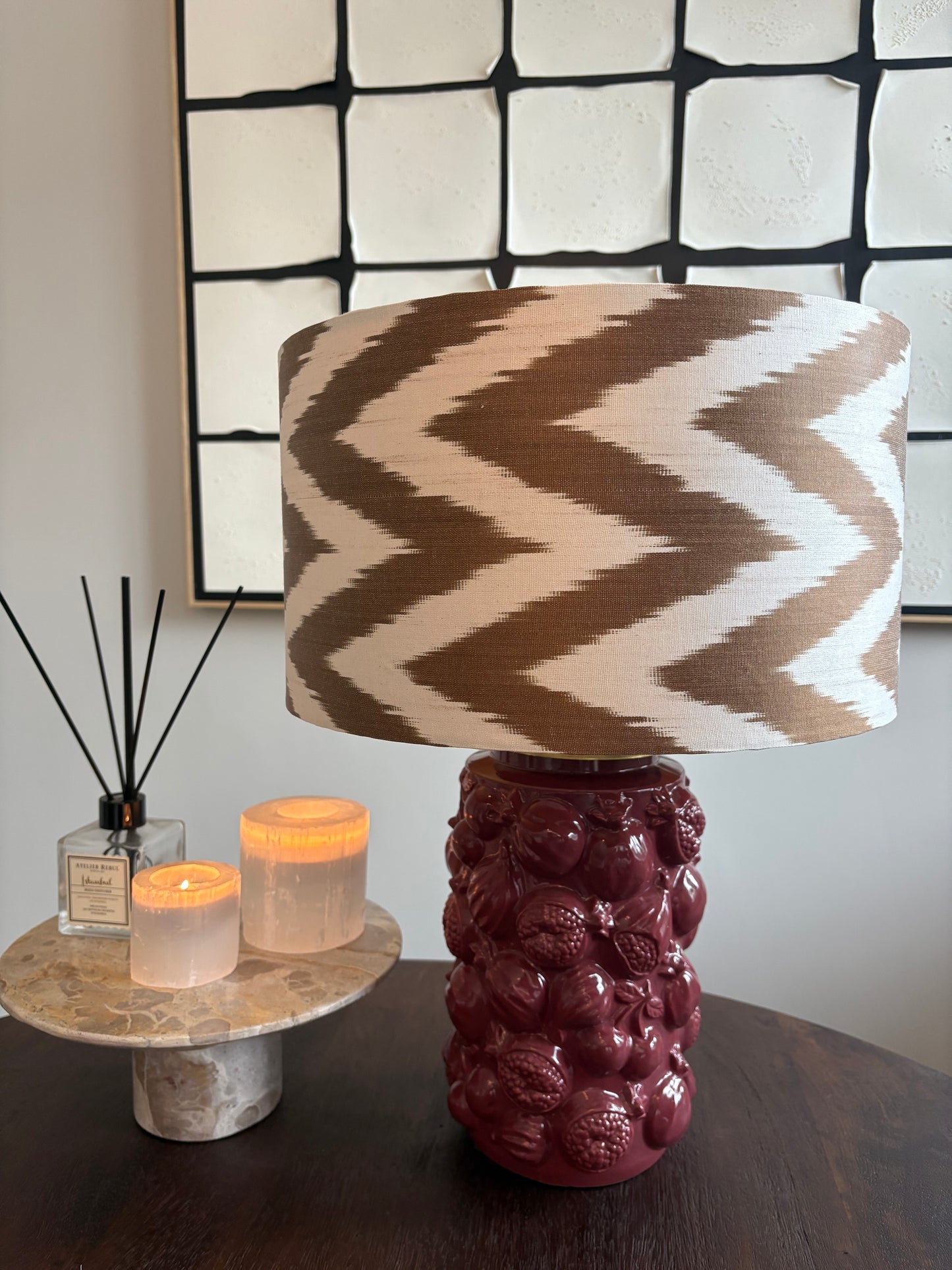 Lampenkap Ikat Cappuccino