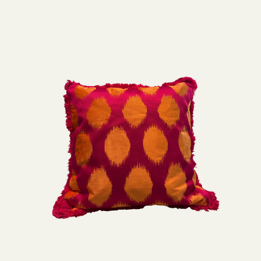 Colmore Kussen Roze Oranje Oogjes