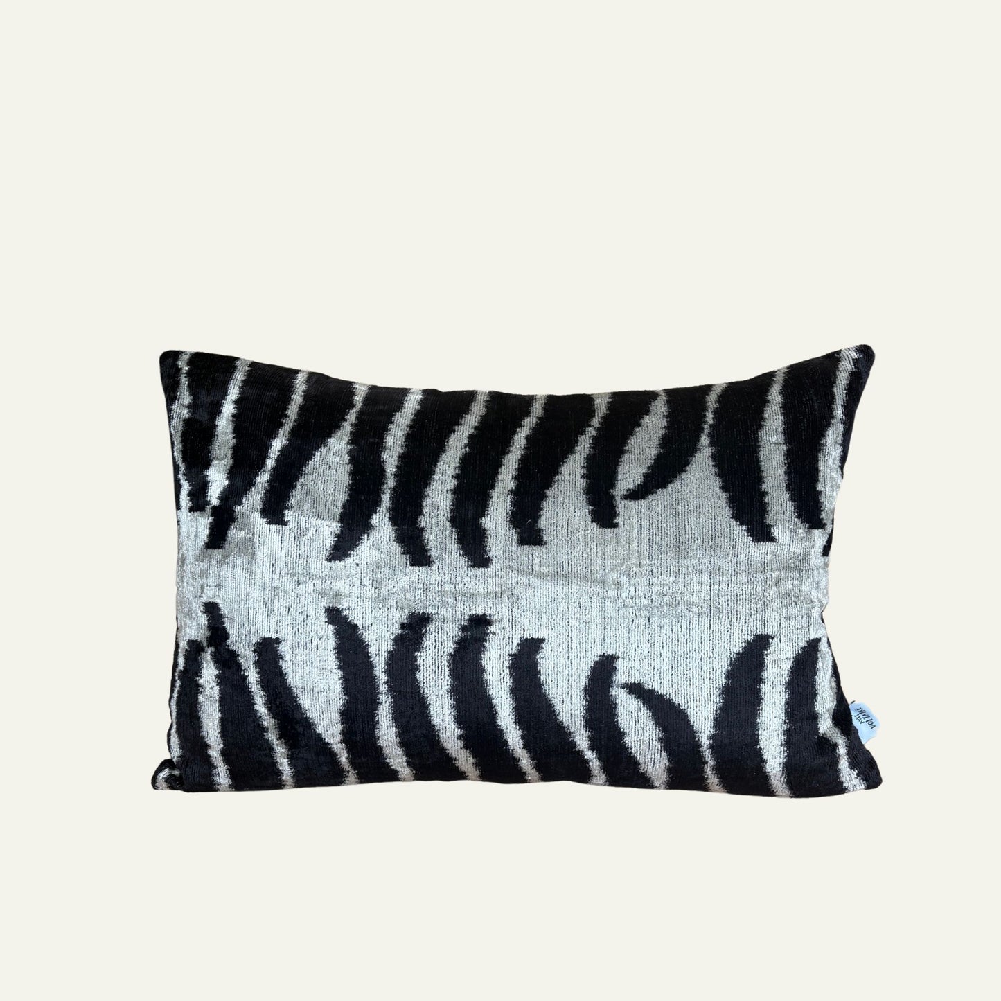 Zijde Kussen Zebra X Ikat