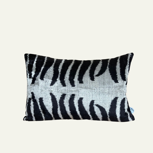 Zijde Kussen Zebra X Ikat