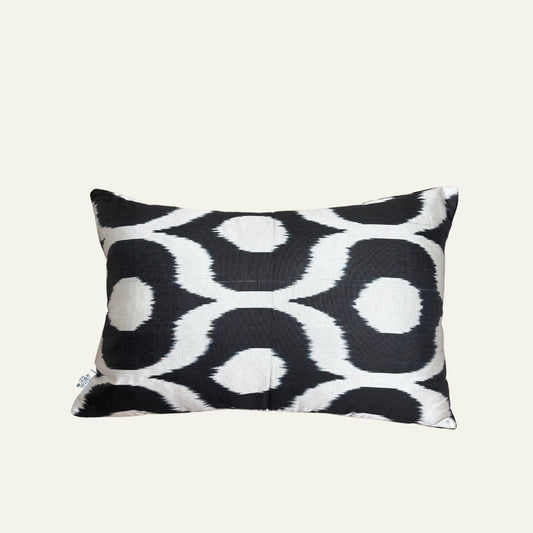Zijde Kussen Zebra X Ikat