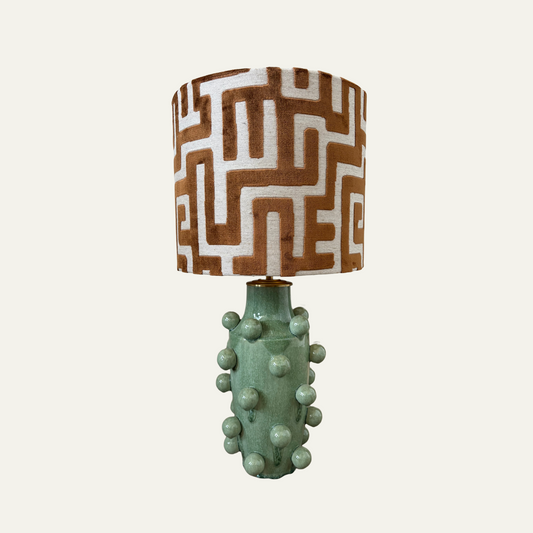 Lamp Sage Dots | Labyrinth Caramel Glow