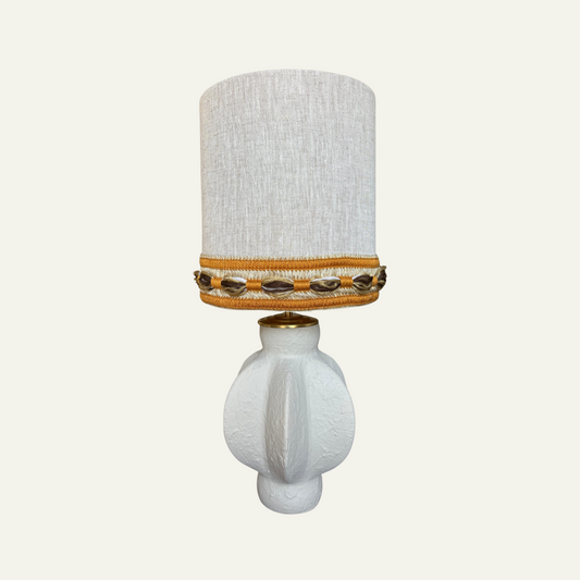 Lamp Off-White Sculpt | Coastal Charm