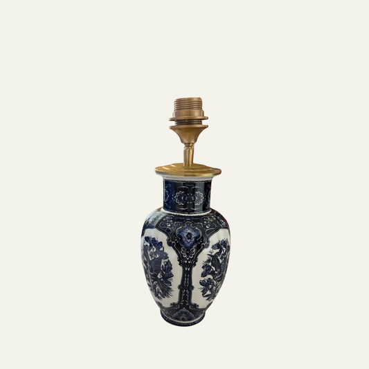 Midnight Delft – handgemaakte porseleinen lampenvoet