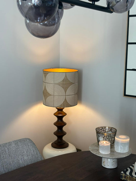 Walnut Wave – houten lampenvoet